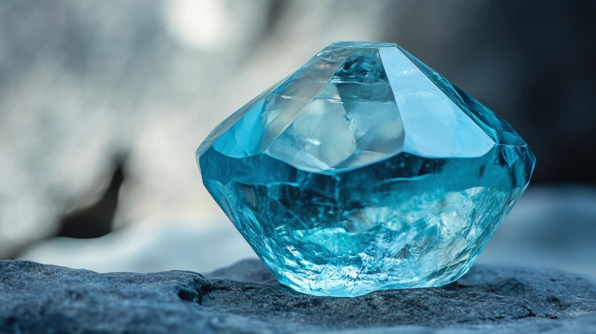 Aquamarine Crystals for Mother's Day Gift