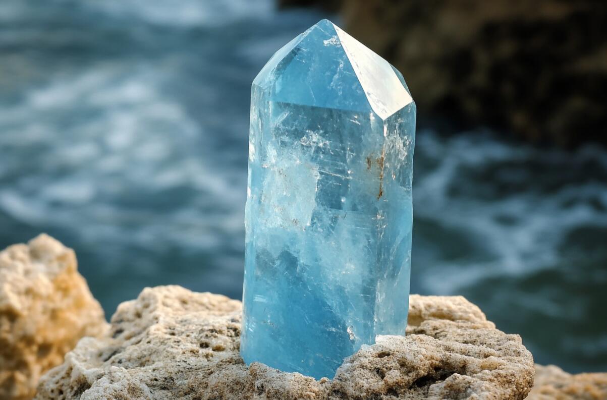 Aquamarine Crystal for Anxiety and Stress