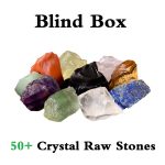 50+ Large Size Raw Stone & Tumbled Stone Crystals Blind Box for Education, Collecting